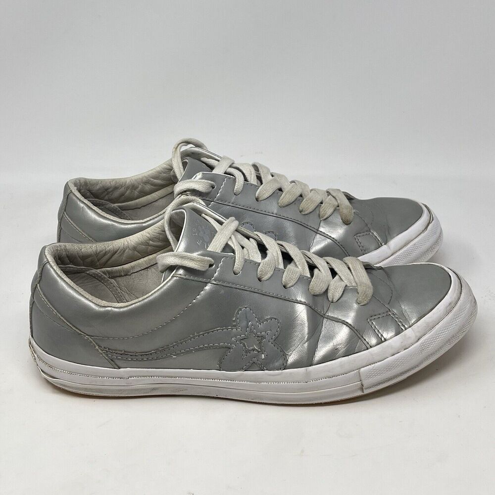 Converse One Star Ox Golf Le Fleur Shoes Mens 12 Silver Reflective Sneakers